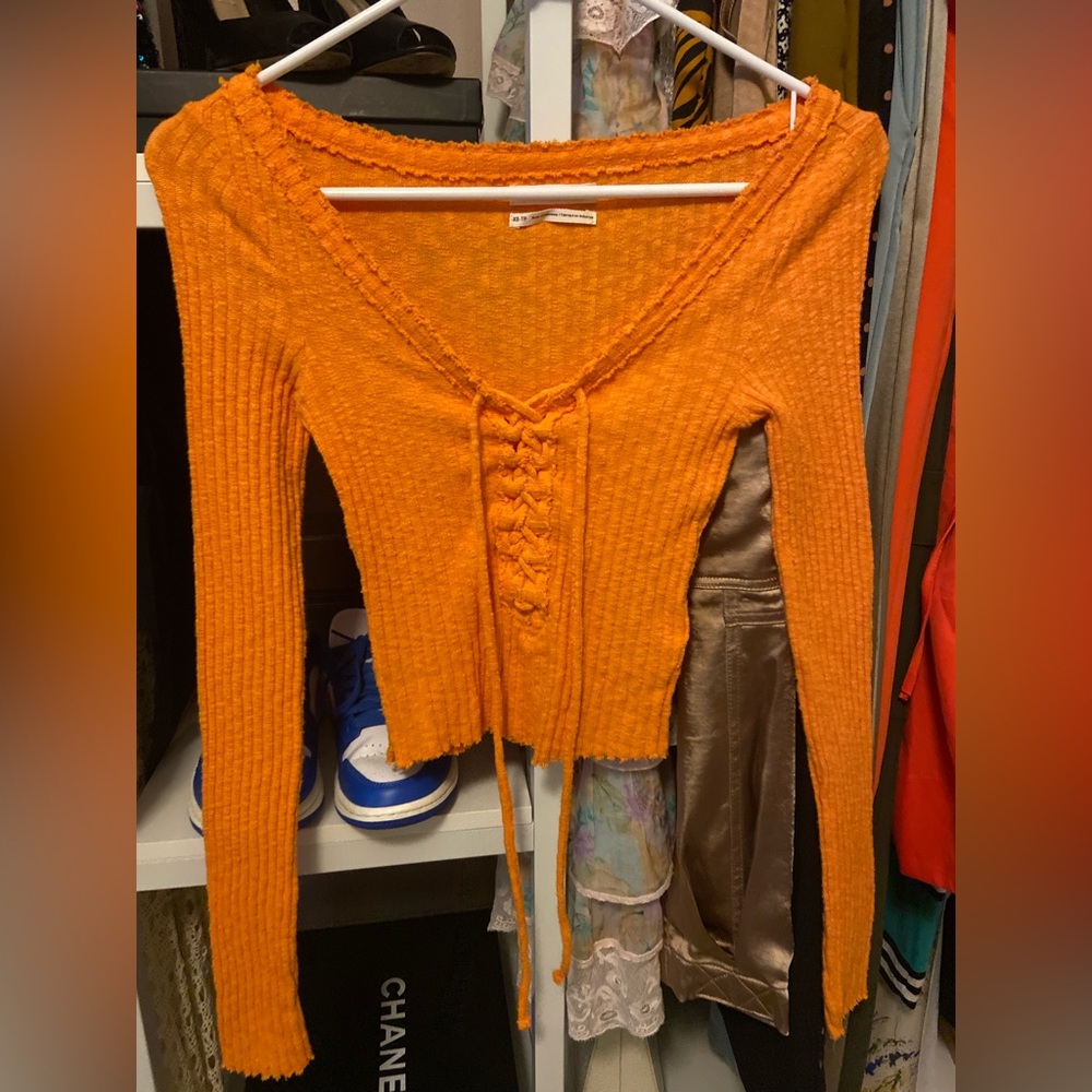 Urban Outfitters Crisscross Knit Tee